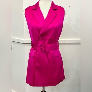 House of Harlow hot pink double breasted blazer